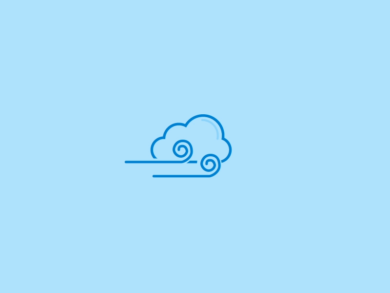 Windy animation daily illustration icon icon design illustration weather windy