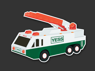 Hess Truck christmas toy hess hess truck illustration