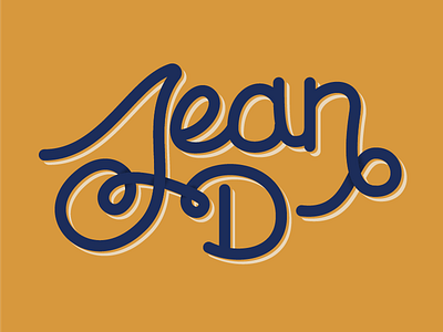 My Name hand lettering lettering script sean