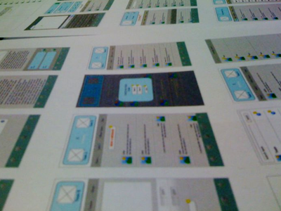 Mobile wireframe