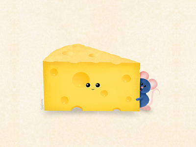 Say Cheeseee cheese digitalart illustrations procreate ratatouille texture brushes