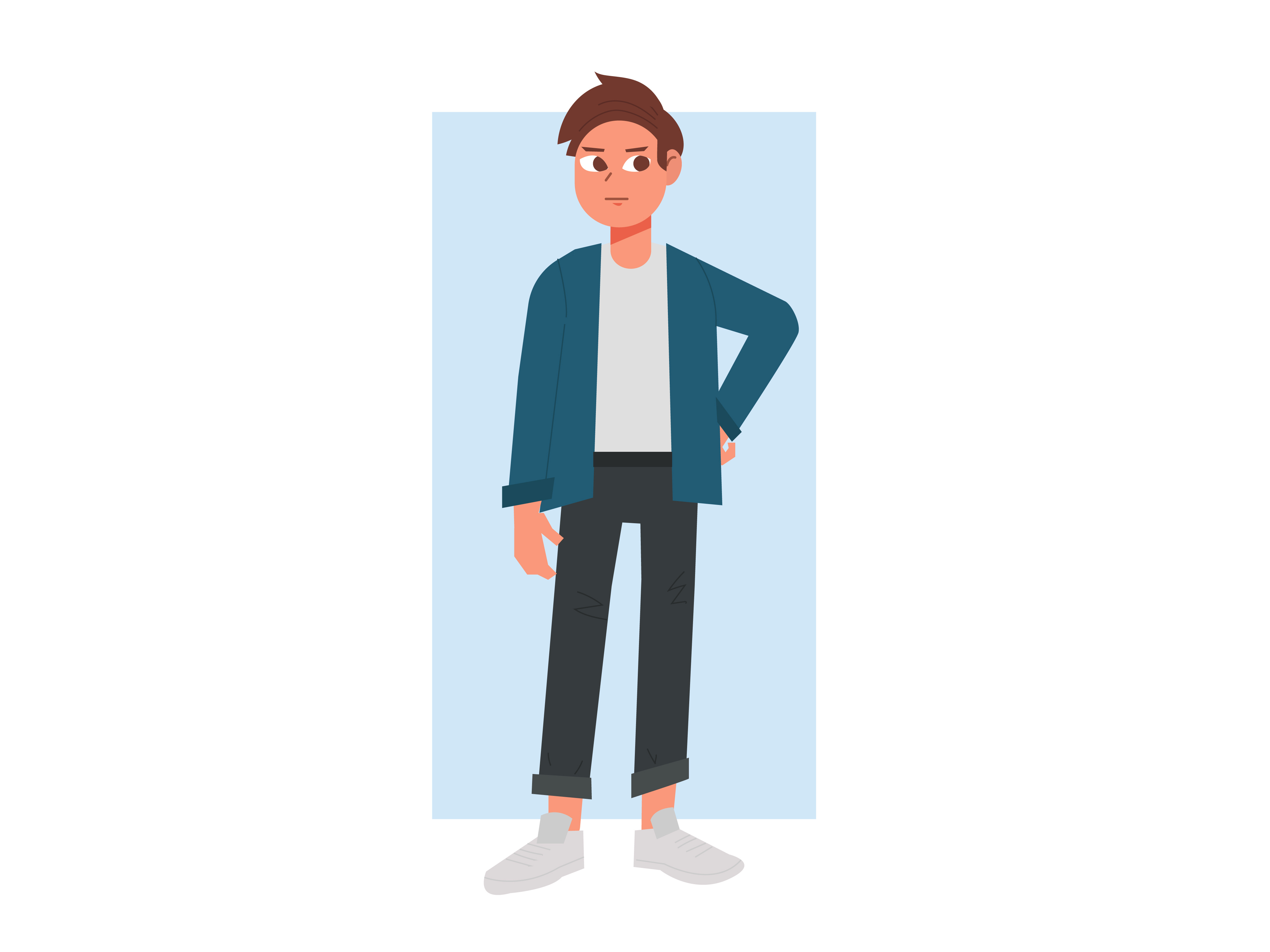 Standing man by JamesFok | Cybereye on Dribbble