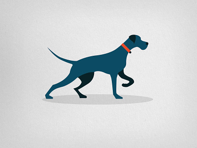 Pointer Dog brand design dog fetch graphic illustrator logo mark pointer retrieve vector workbrands