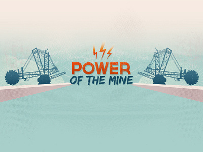 Power of the mine africa electricity energy illustration info graphic machinery mining palette power resources stats texture