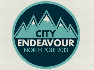 City Endeavour - Charity Expedition adventure brand design charity city colours danger endeavour exploration fundraising identity logo mountains north pole snow soldiers texture