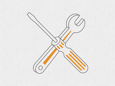 Icon - Maintenance 3d app brand clean corporate crisp diy editorial feature handyman icon icon design icon set infographics line drawing logo maintenance moving project screwdriver service sharp spanner subject toolbox tools work