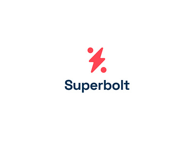 Superbolt bolt brand identity branding design flat graphic design icon illustrator logo logo design logodesign minimal sports