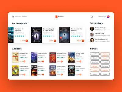 Bookster - Online Bookstore Concept 🧡