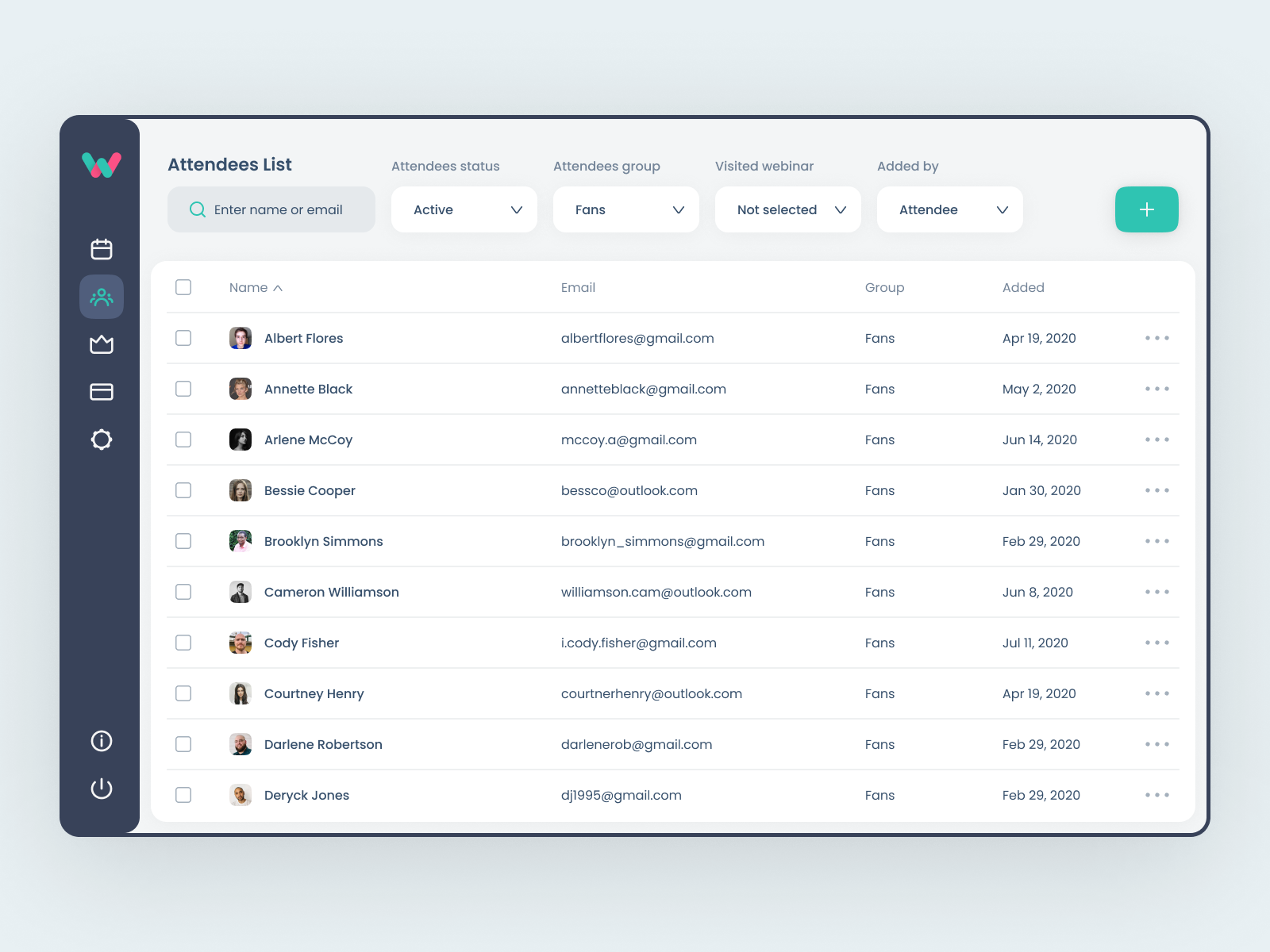 User List 👱 by Maxim Bogun on Dribbble