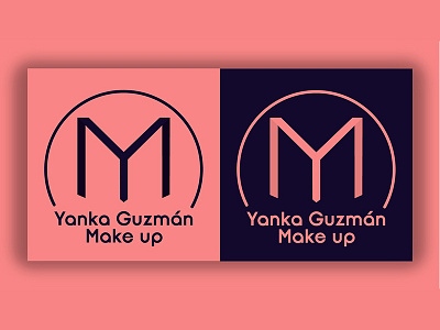 Logo Yanka Guzmán Make up identidade visual log logo make marca