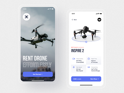 Drone Rental App 🔥 app app design app ui dji drone figma inspiration ios ios app ios app design mobile app mobile app design mobile ui mobile ui design rental typography ui ui design uiux ux