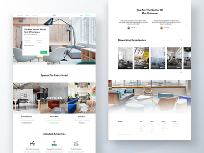 Workspace Renting Landing Page #1