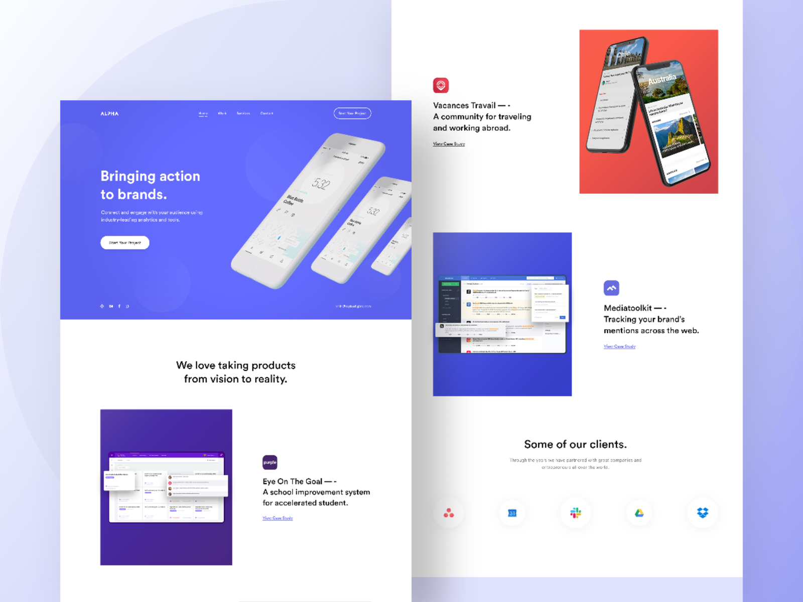 Agency Landing Page #1 by MD Fatih Takey for Work Brainy on Dribbble