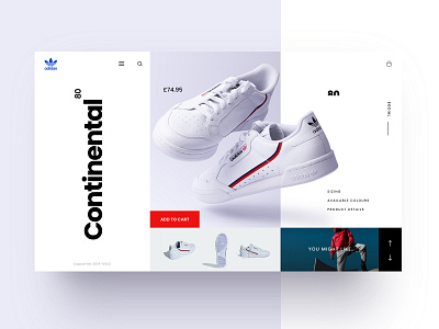 Adidas landing page