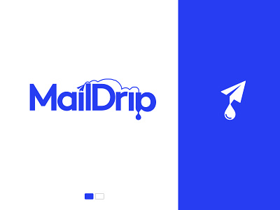 MailDrip Logo branding clean design flat icon identity illustration logo typography vector