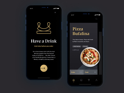 Nuvle Shot: In App Dining Experience app branding identity minimal typography ui ux