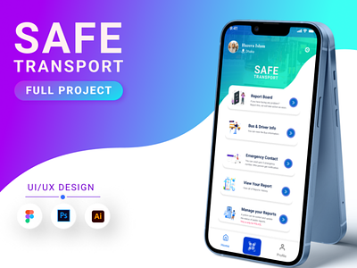 Safe Transport | UI/UX Design.