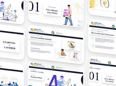 Pitch Dack for Curriculum Software. clean design company profile curriculume education figma pitch dack powerpoint ppt presentation slide design ui
