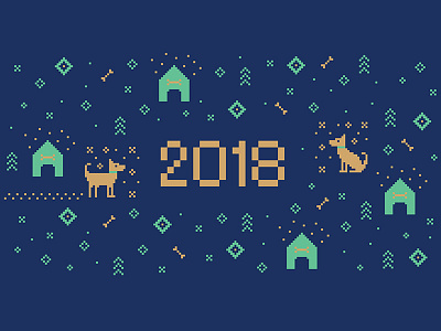 Happy Dog year 2018