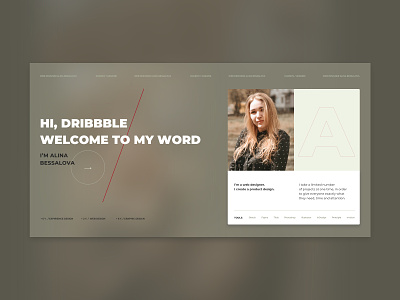 Hi, Dribbble! design ui ui design web web design webdesign website website design
