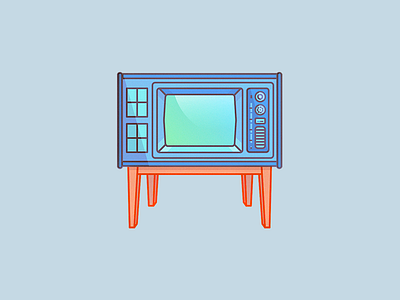 Tube Television color film graphic icon illustration illustrator logo monitor vector video
