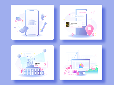 illustration series 03 bigdata data visualization design illustration library ui ux vector web