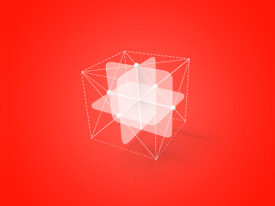 Cube 3d atcom icon redesign symbol