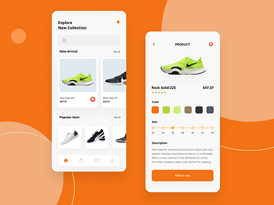 Foot Wear App app branding business design e commerce interaction mobile app shoe trend ui ux
