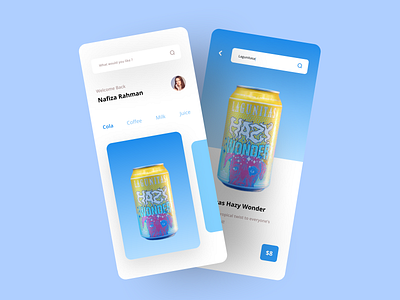 Cold Drinks App apps beer branding business cola design illustration interaction logo mobile app soft drinks trend ui ux