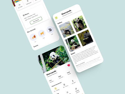 Zoo App 3d animal animation app redesign apps branding business design illustration interaction ticket trend ui ux zoo app