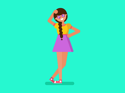 Modern Girl Character Illustration