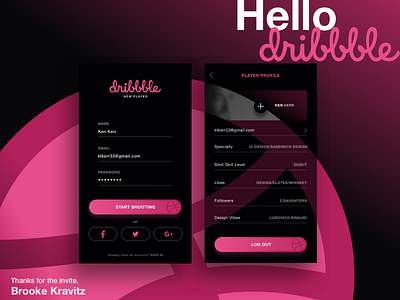 Dribbble Debut