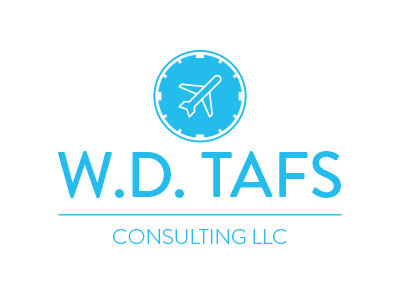 Wd Tafs Logo Dribbble airplane blue brandon grotesque flight logo simulator