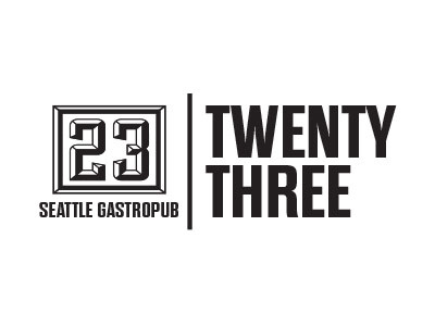 23 branding logo numbers pub seattle sullivan typography