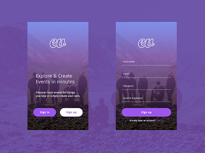 App sign up exploration concept. appdesign design ui uidesign userexperience userinterface ux uxdesign uxigers