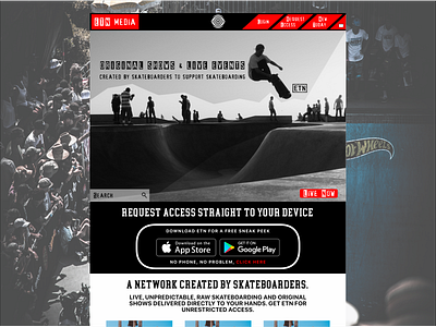 Skateboarding Video Streaming Website