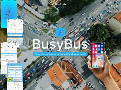 BusyBus Transportation App Case Study app apple application branding case study ios tracking app transportation app ui ux ux ui ux design web design