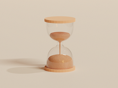 Hourglass 3D illustration 3d app art design icon illustration illustrator logo minimal ui