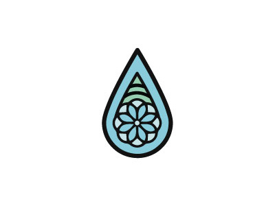 Drop Logo drop floral illustrator logo vector