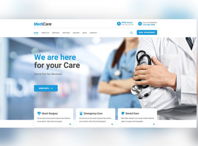 Medical Website design graphic design medical motion graphics ui ux