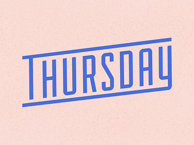 HAPPY THURSDAY ~ color palette graphic design typography