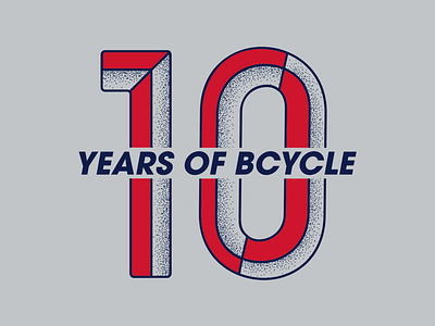 10 YEARS OF BCYCLE BIKE-SHARE color graphic design illustration theme