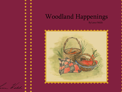 Woodland Happenings book art book cover book cover design children books childrens book design illustration typography