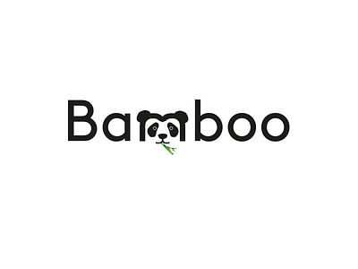 Panda Bamboo logo bamboo dailylogochallenge logo logodesign panda