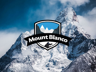 Ski mountain logo brand dailylogochallenge identity logo logodesign mountblanco skimountain