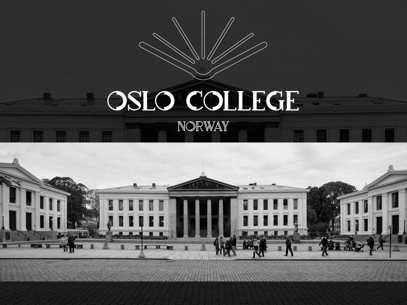 College/University logo norway oslocollege brand logodesign logo identity universitylogo collegelogo dailylogochallenge dailylogo