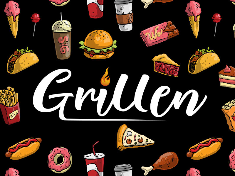 Food Truck logo junkfood grillenlogo grillen brand logodesign logo identity foodtrucklogo foodtruck dailylogochallenge dailylogo