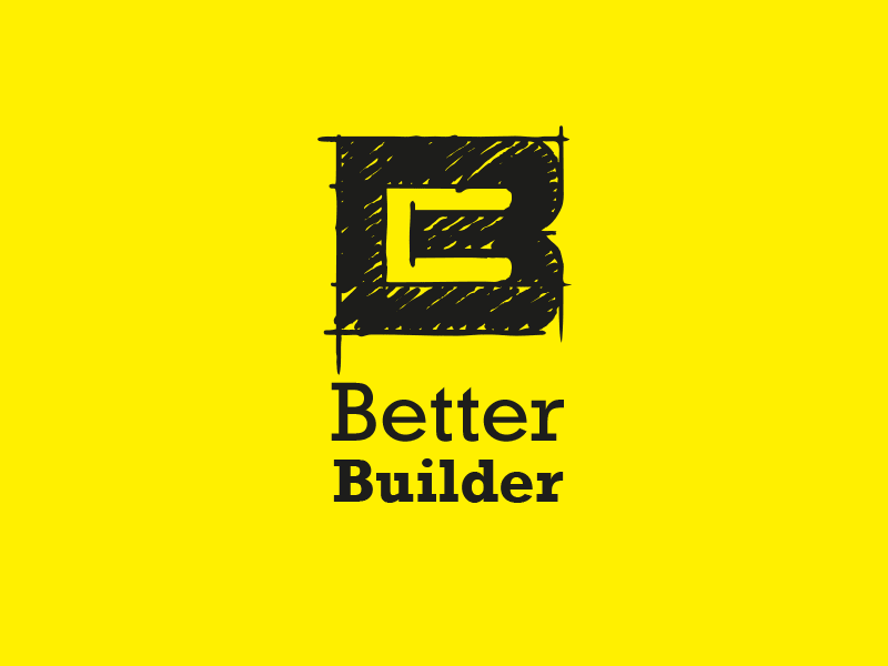 Logo 45 Dribble betterbuilderlogo betterbuilder brand logodesign logo identity constructioncompany construction dailylogochallenge dailylogo