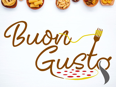 BuonGusto logo 9co brand design identity illustration logo logodesign norway