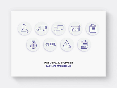 Farmlead Feedback Icons designer icon design illustration ui ux